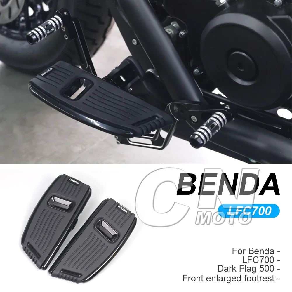 

Motorcycle Footboard Steps Footrest Foot Pad Pedal Footrests Pads For Benda LFC700 LFC 700 Lfc700 Dark Flag 500