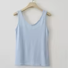 Tank Top Essential Sleeveless Casual Womens Lightweight Soft - Sky Blue