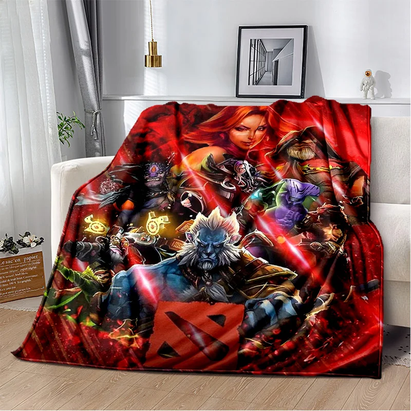 

3D Classics Game Dota2 Gamer Blanket,Soft Throw Blanket for Home Bedroom Bed Sofa Picnic Travel Office Rest Cover Blanket Kids