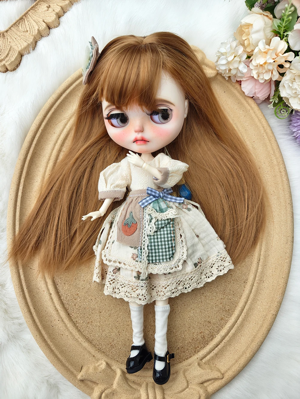 Blythe Doll clothes casual skirt cute handmade 28-30cm OB22 OB24 AZONE Blyth doll accessories  Dress