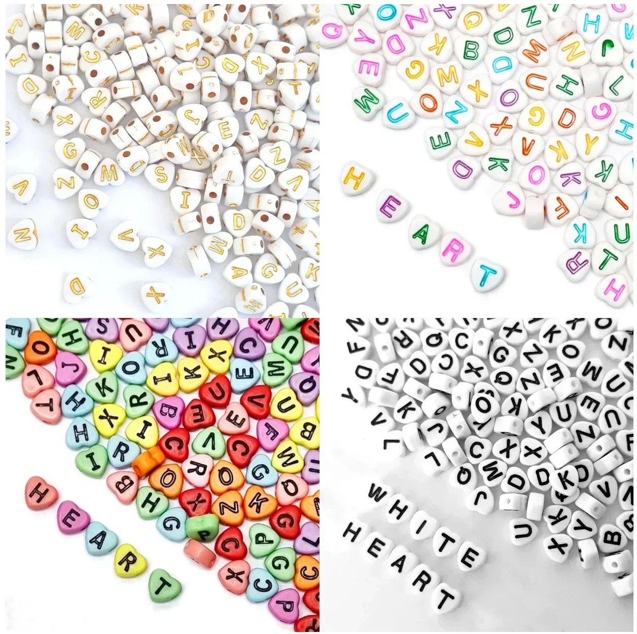 

100-500 шт. разноцветные бусины с буквами, акриловые свободные бусины с алфавитом для ювелирных изделий, браслет ручной работы, ожерелье, аксессуары
