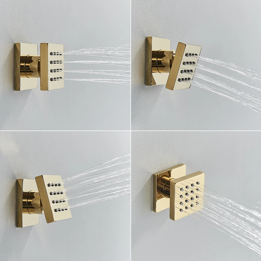 Zwart Gouden Lichaamssprays Vi - Shower Body Jet Massage Spray Square recensie en prijs