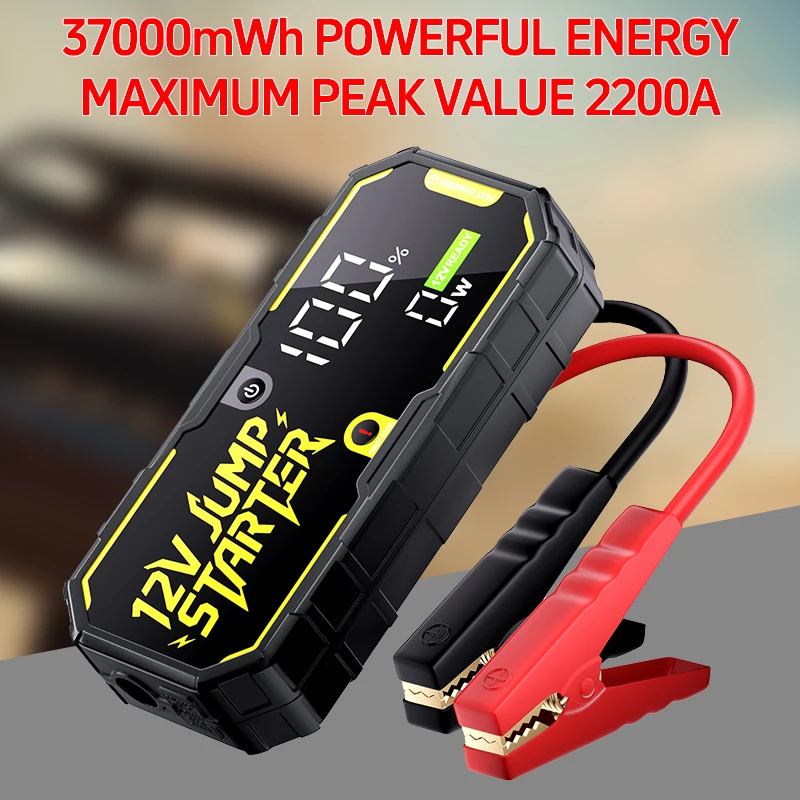 Beast Mode 2-in-1 Jump Starter & Portable Power Bank | 37,000mWh Capacity, 18W USB-C Fast Charge, Ultra-Safe for Cars and Trucks