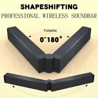 TV Sound Bar BT 5.1 Wireless Speakers with FM Collapsible Soundbar Home Theater Surround Sound System TF Card/Aux/RCA Connection