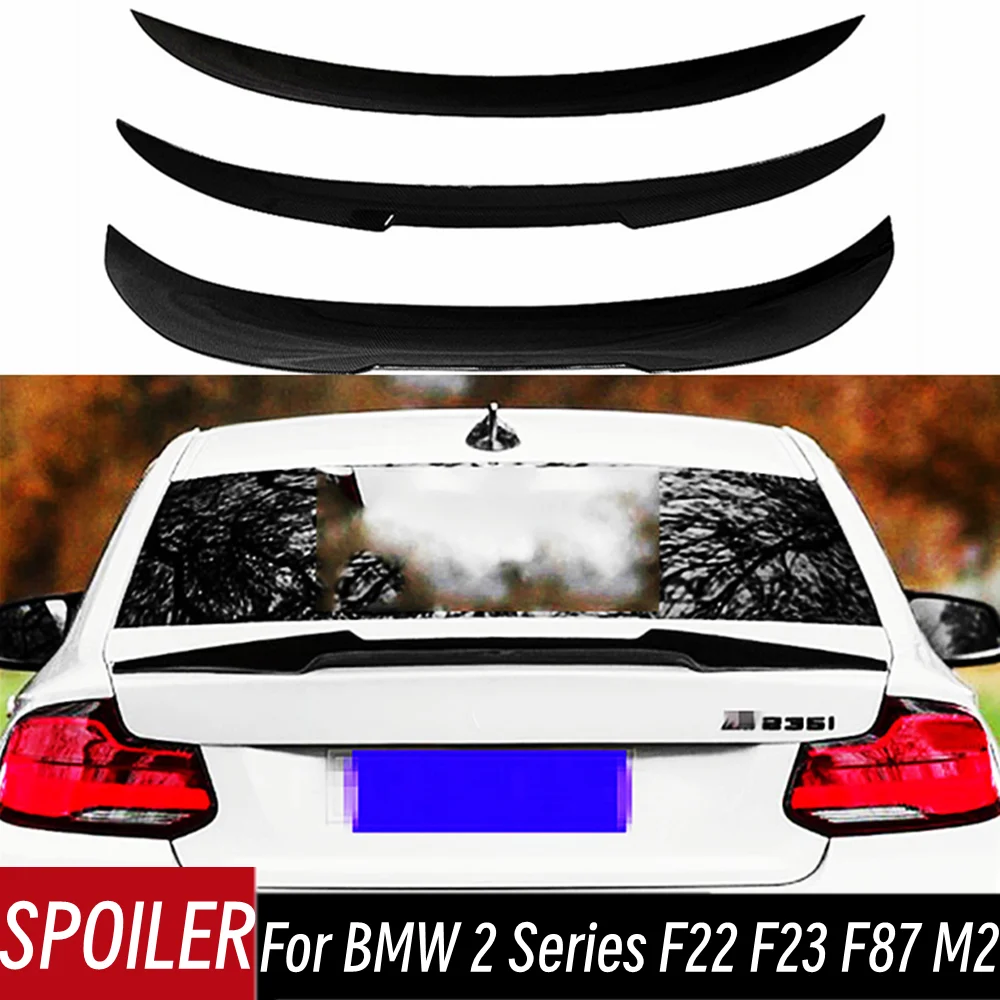 

For 2014-2021 BMW 2 Series F22 F23 F87 M2 218i 220i 228i M235i 240i M4 MP PSM Style Rear Trunk Lid Spoiler Wings Car Accessories