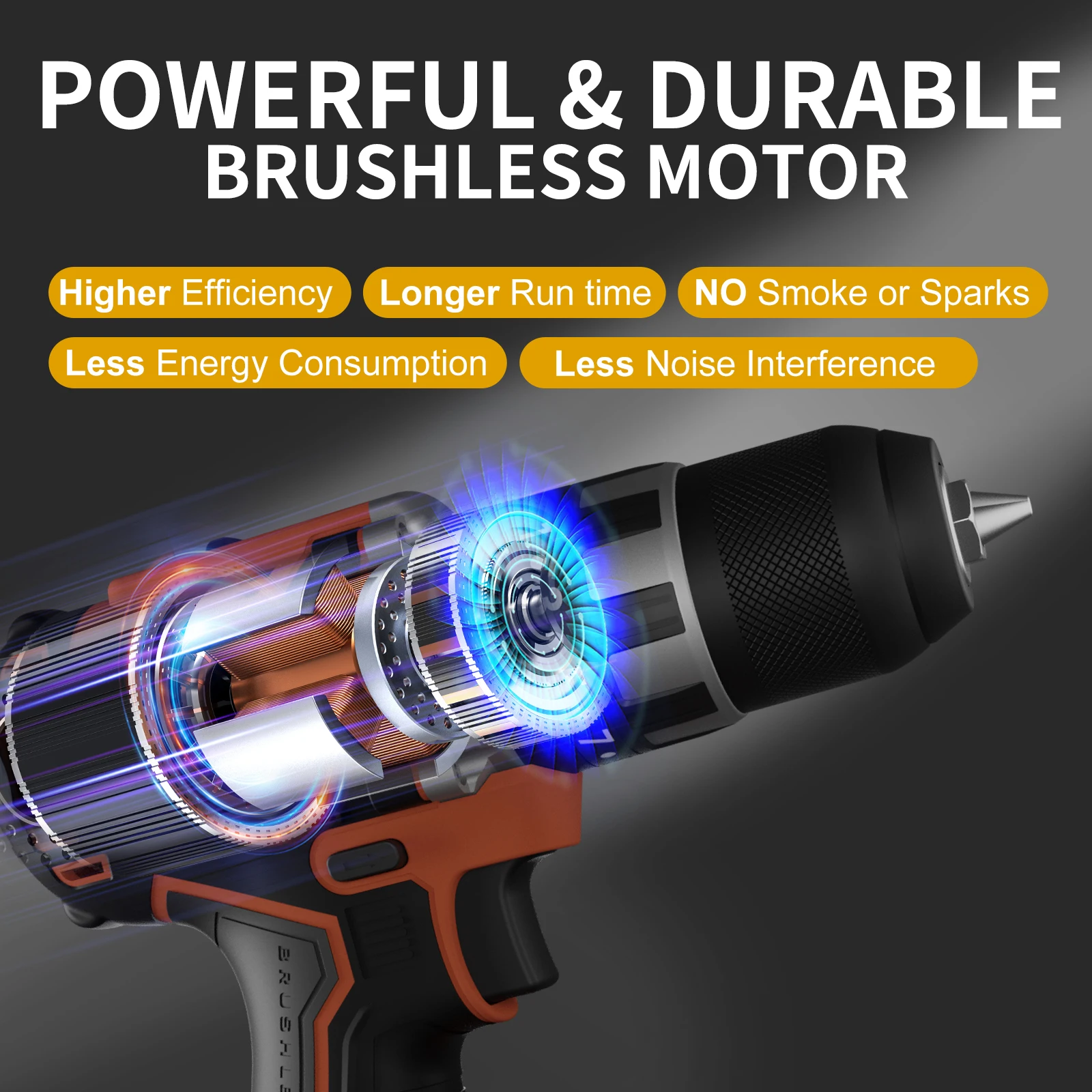 PA4539H Fast Delivery 20v Lithium Power Drills Large Battery Powered Driver Drills Wireless Drill Machine