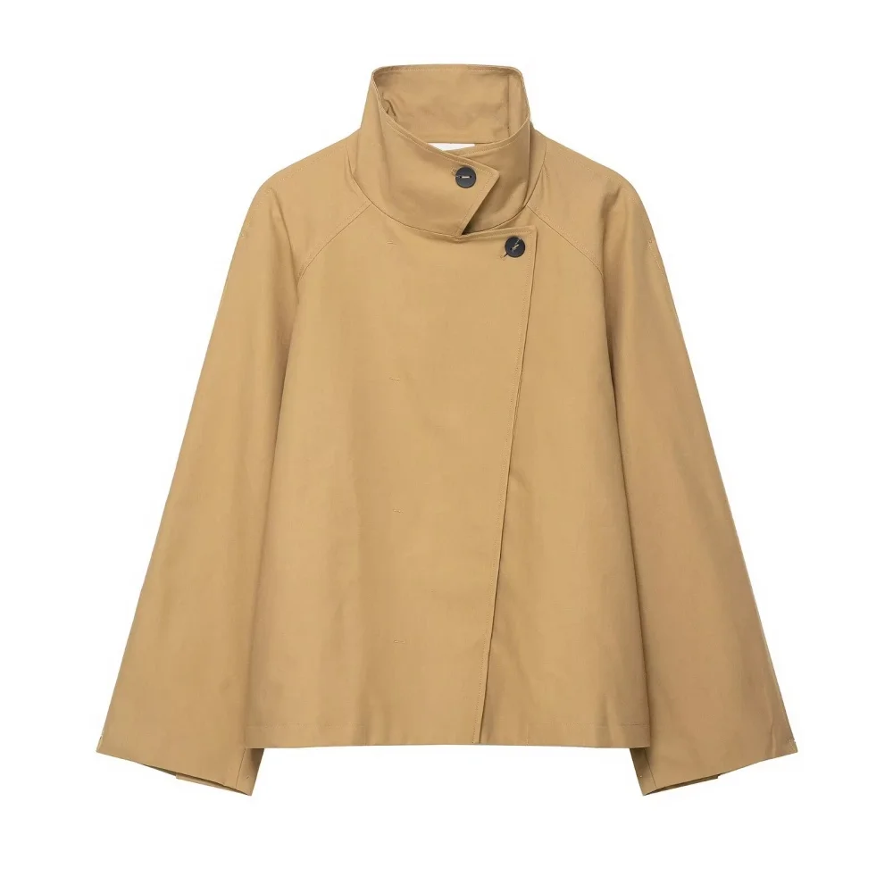 

UNIZERA 2025 new women's casual and fashionable European and American style design, simple and short windbreaker