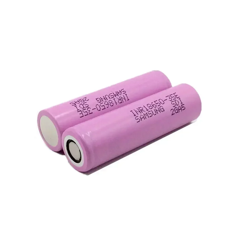 Original 20PCS 18650 Original For Samsung 18650 3500mAh 25A Discharge INR18650 35E 18650 Battery Li-ion 3.7v Rechargable Battery