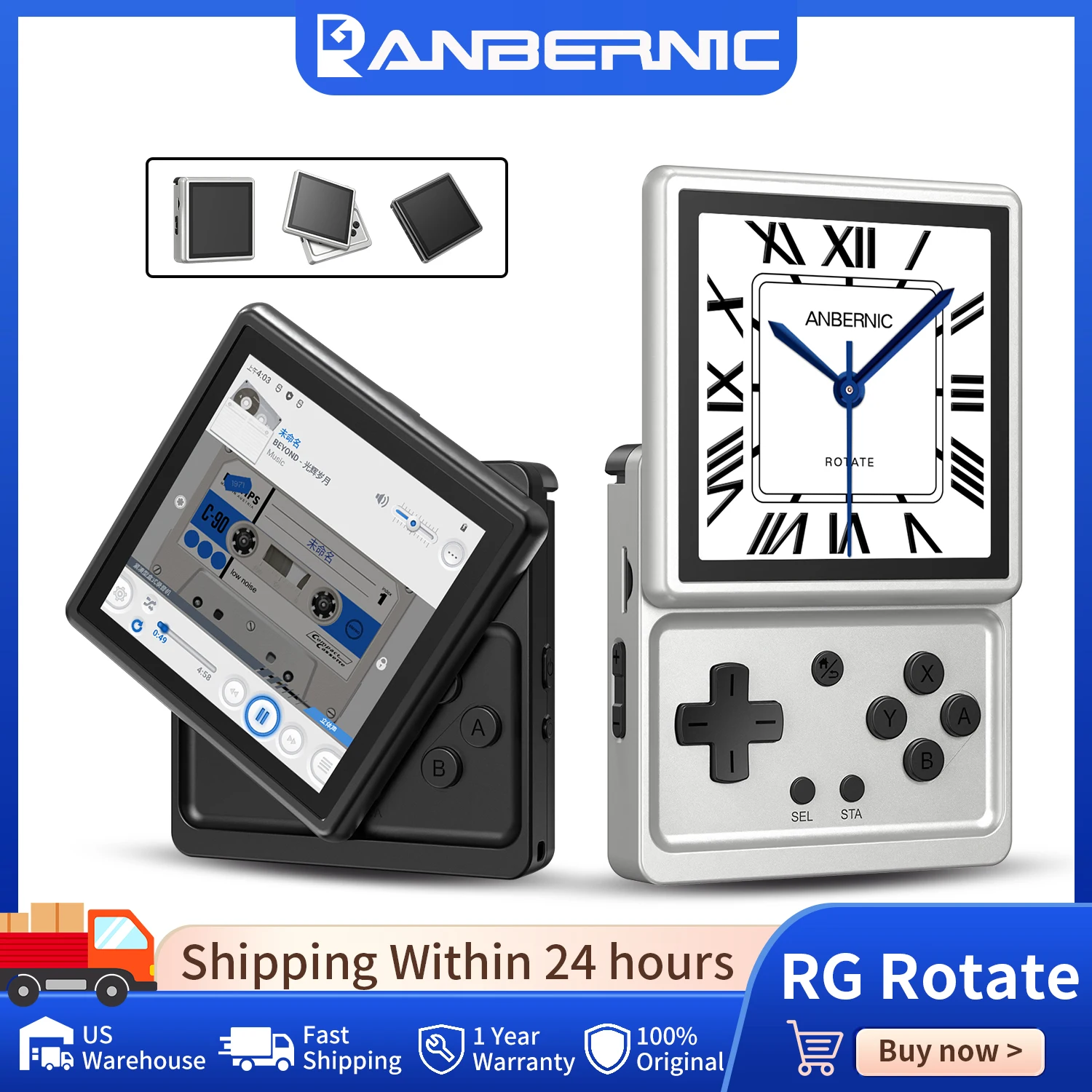 Gaming Console Online - Anbernic RG Rotate Retro Handheld Game