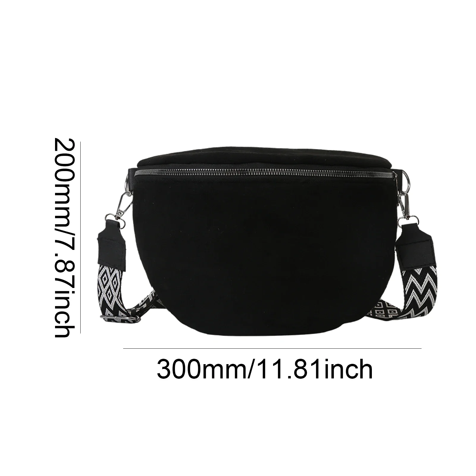 Torba na klatkę piersiową Duża torba na ramię dla kobiet PU Skórzana torba na ramię Half Moon Belt Bum Bag Casual Sling Bag Waist Chest Pack