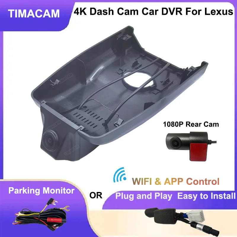 

4K 2160P Dual Lens Dash Cam For Lexus RX AL20 For Lexus rx350 rx450h rx200t rx300 Car Dvr 2016 2017 2018 2019 2020 2021 2022