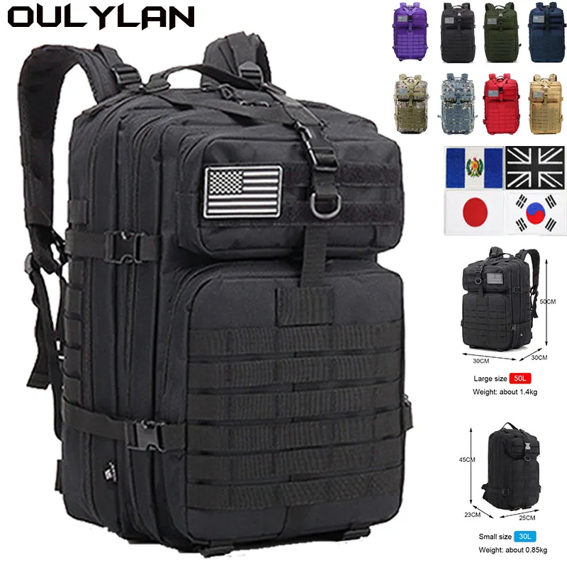 

30L 50L Men Military Backpack Black Python Army Tactical Rucksack Outdoor Softback Camping Fishing Bag Hiking Hunting Pack