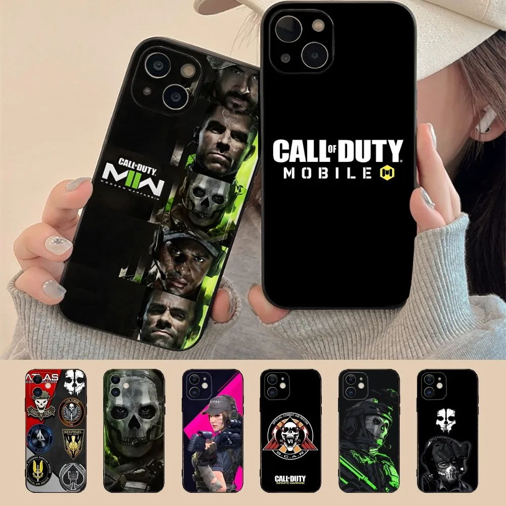 C-call Of D-duty Game Phone Case For Iphone 16 15 11 13 14 Pro Max Plus  XR XS 12mini Cover Case