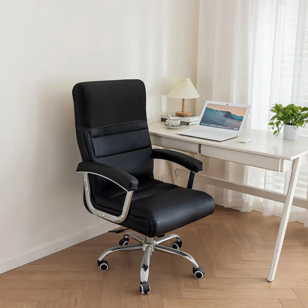 Chair Backrest Cover Stretchable Chair Cover Soft Velvet Elastic Backrest Protector for Gaming Chair Office Dustproof Headrest