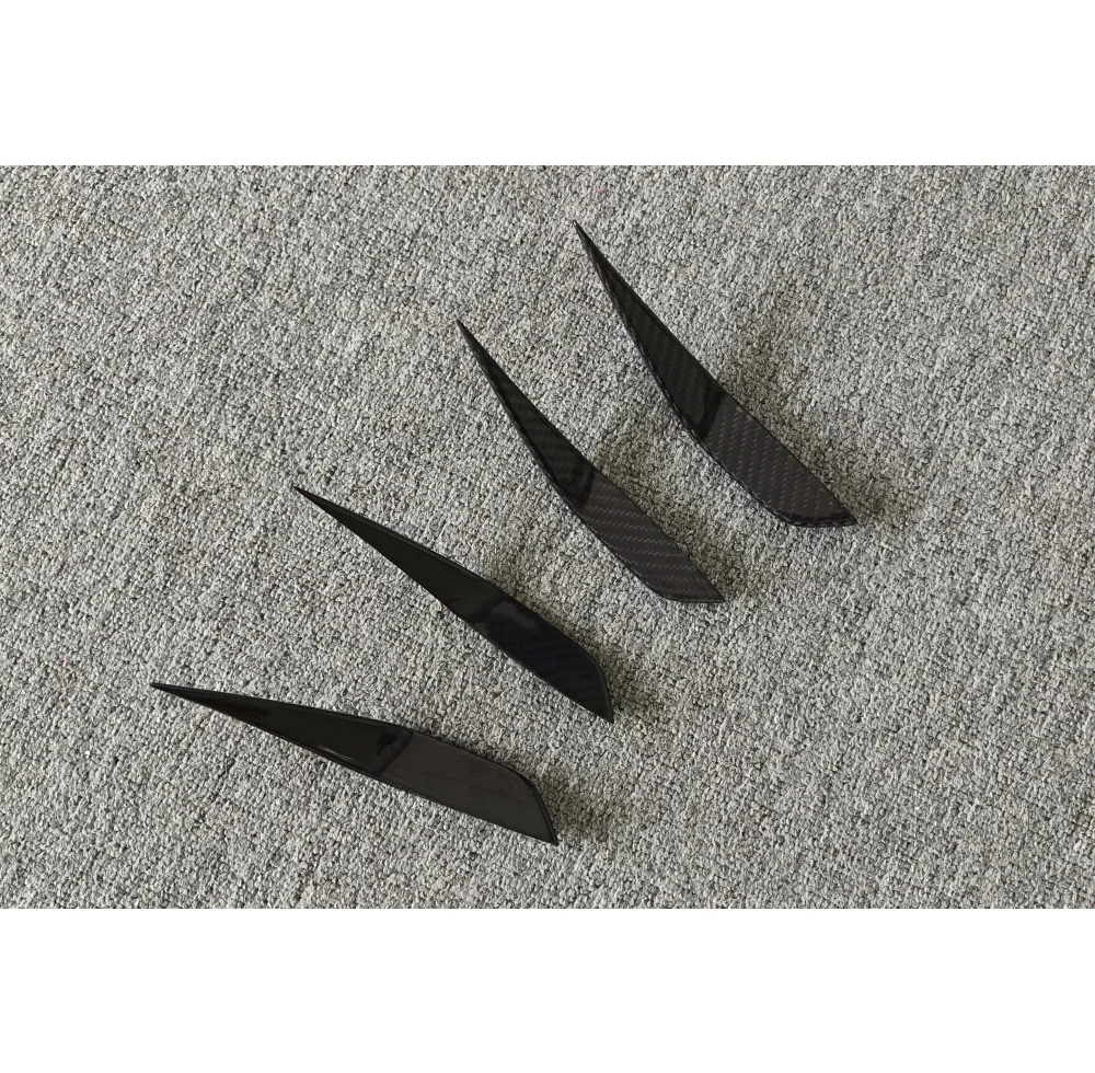 High Quality Aul Style Dry Carbon Fiber Front Bumper Wind Knife Front Bumper Decoration Suitable for Audi RS6/RS7