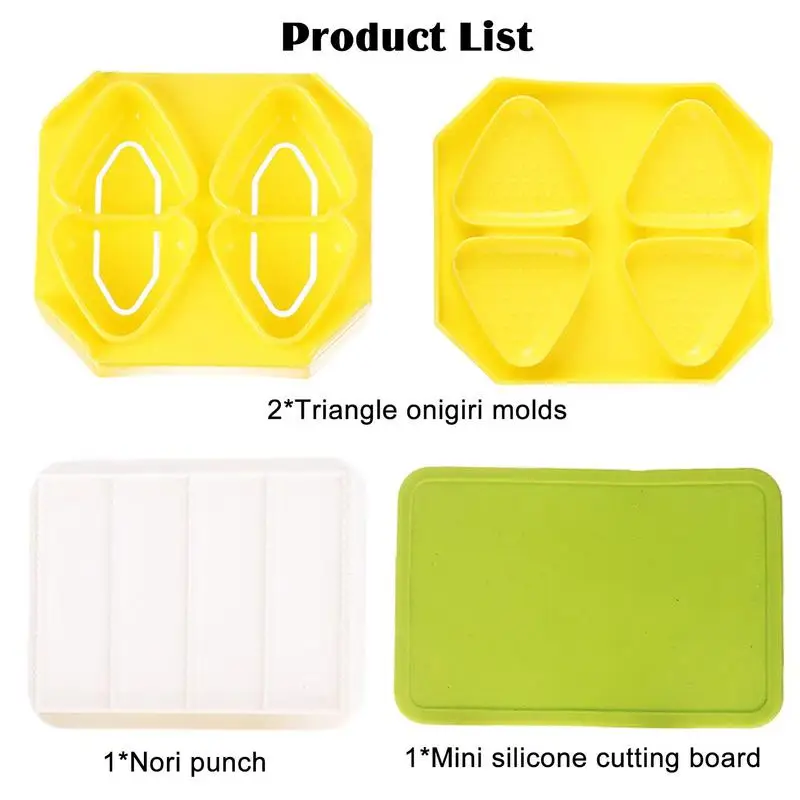Triangle Onigiri Mold DIY Sushi Maker Kit Sushi Tool Making Machine Roller Rice Sushi Meat Rolling Kitchen Accessories Gadget