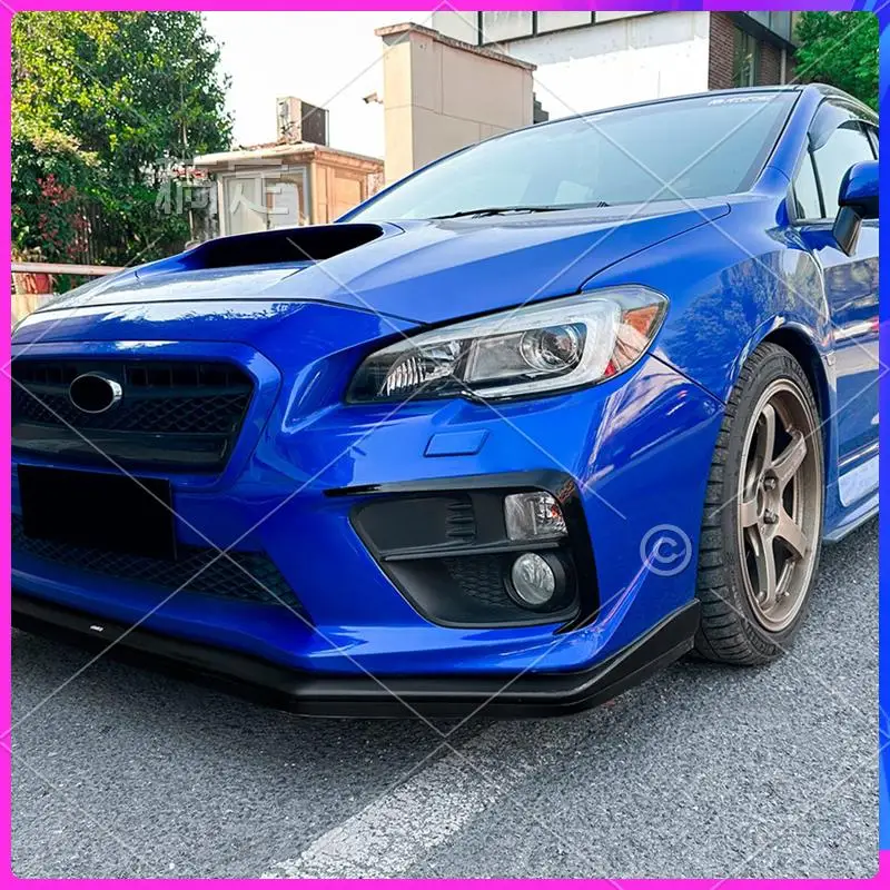

AR-Car Front Bumper Spoiler Splitter Fog Light Spoiler Cover Trim For Subaru WRX STI VA 2014-2016 Bright Black