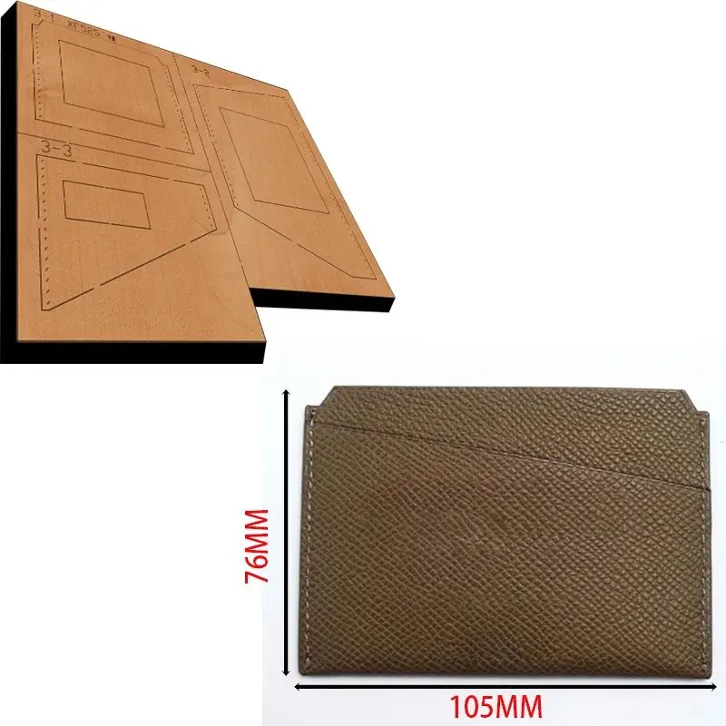 Imagem -02 - Couro Artesanato Soco Ferramenta de Mão Japão Lâmina de Aço Madeira Die Card Holder Corte Faca Mold Xf525 Ferramentas Novo