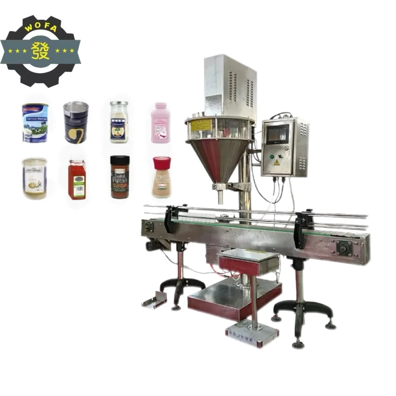 The Fully Automatic Powder Filling Line Is Suitable for Chocolate Powder, Coffee Powder and Pepper Powder.