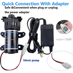 DC 24V RO Self-priming Micro Diaphragm Booster Pump Garden Sprayer Automatic Increase Reverse Osmosis for Water Purifier