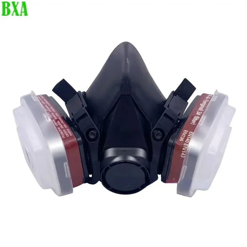 

BXA Toxic Vapor Filter Respirator Protection Industrial Reusable 6200 Coated Anti-Spray Organic Vapor Chemical Gas Mask