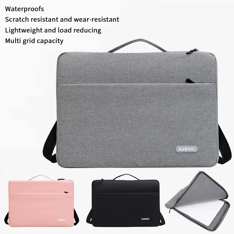 

11 13 14 15.6 Inch Laptop Bag Business Portable Handbag Cover Crossbody Notebook Case For Tablet Bag