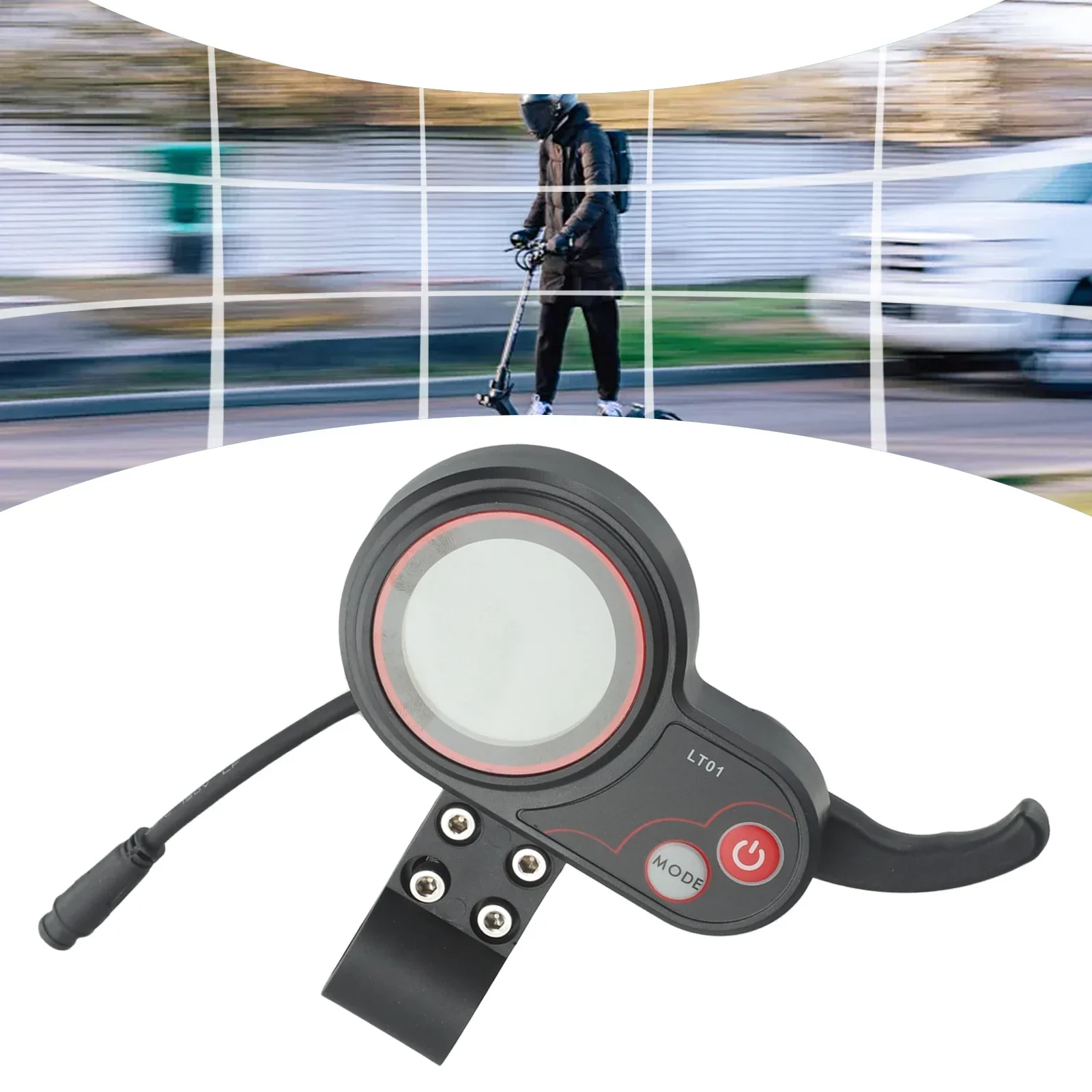 

LCD Control Panel for Mantis 10 & For Wolf Electric Scooter 6 Pin Connection User Friendly Design with ABS Material