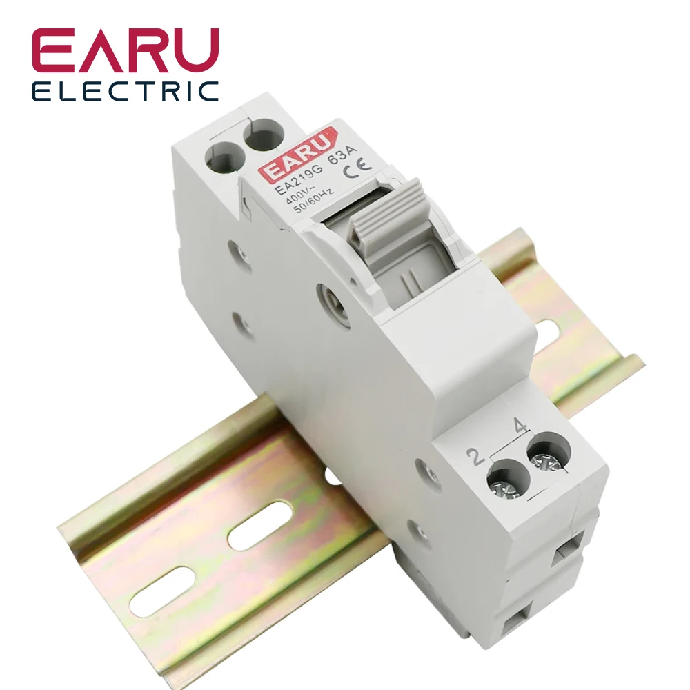 قاطع دائرة تشابك يدوي لنقل الطاقة المفردة ، مفتاح خصم Din للسكك الحديدية ، 1P ، 40A ، 63A ، MTS #5