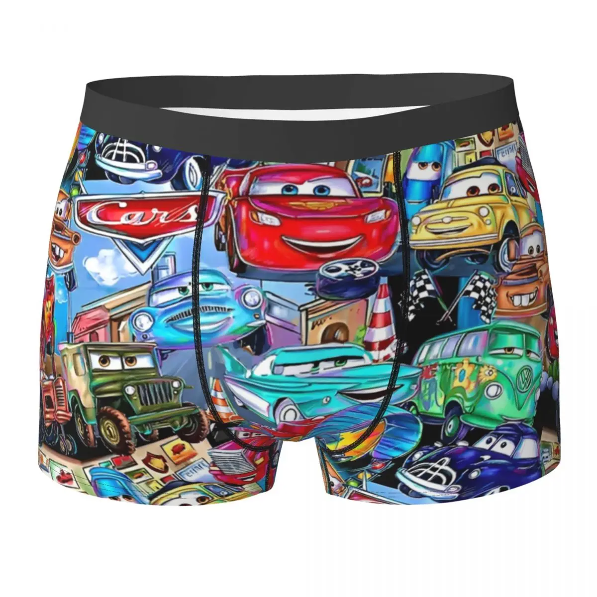 

Lightning McQueen Croc Pixar Cars Trunk Pouch Underwear Quality Customs Shorts Briefs Breathable Men Panties Large Size