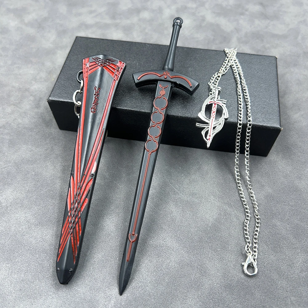 Modelo de Brinquedo da Espada FATE EXCALIBUR, 16cm (6.29in) em Liga de Zinco, Lâmina Não Afiada, Inclui Bainha, Perfeito para Fãs de FATE, Colecionável