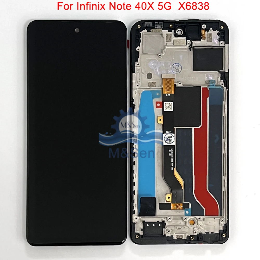 Infinix Note 40 4G X6853 LCD, Note 40 Pro 4G X6850, 5G X6851, Note 40 Pro+ Plus X6851B용 정…
