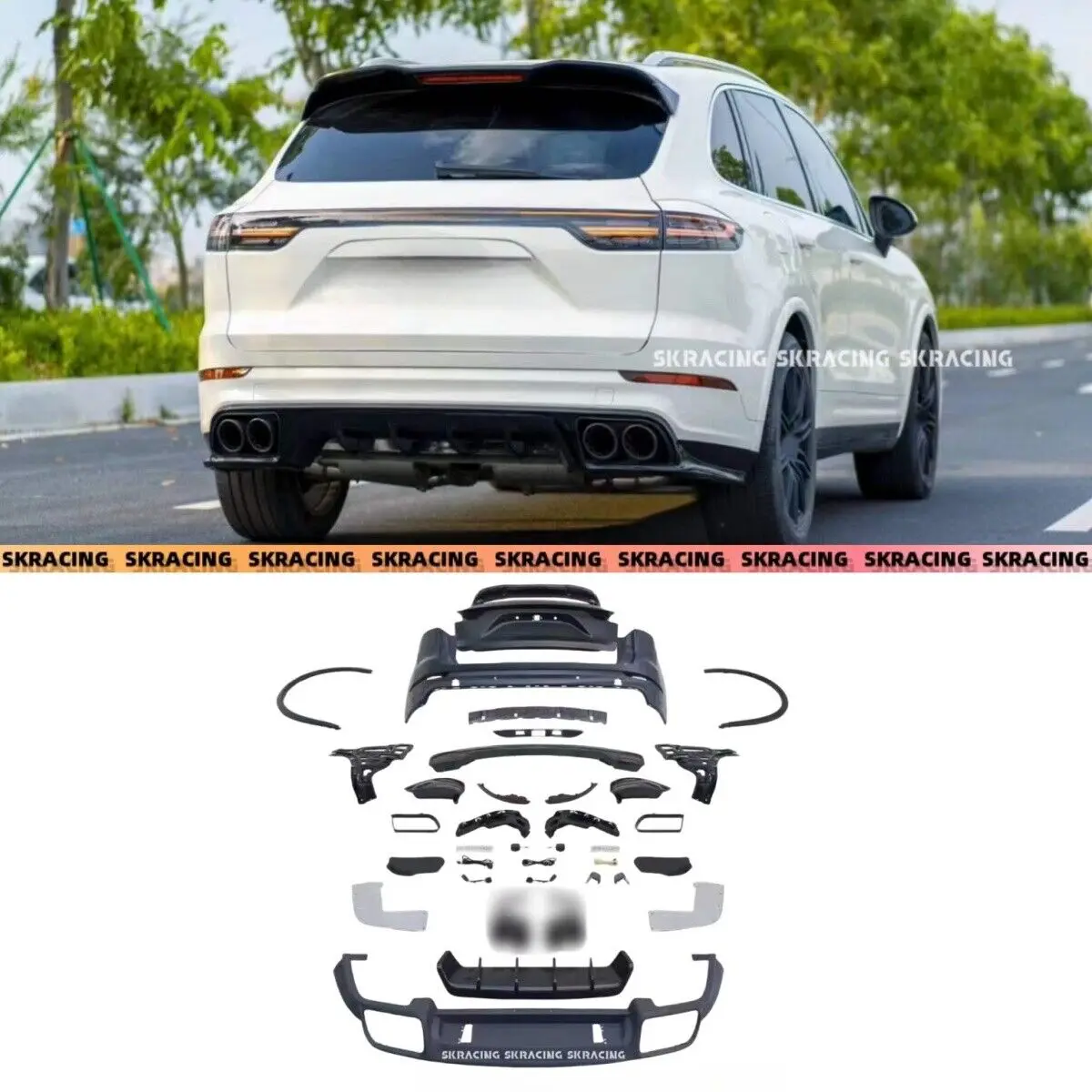 Hot Style For Porsche Cayenne 958 Rear Taillight Tailgate Straight Through Upgrade 9Y0 Kit