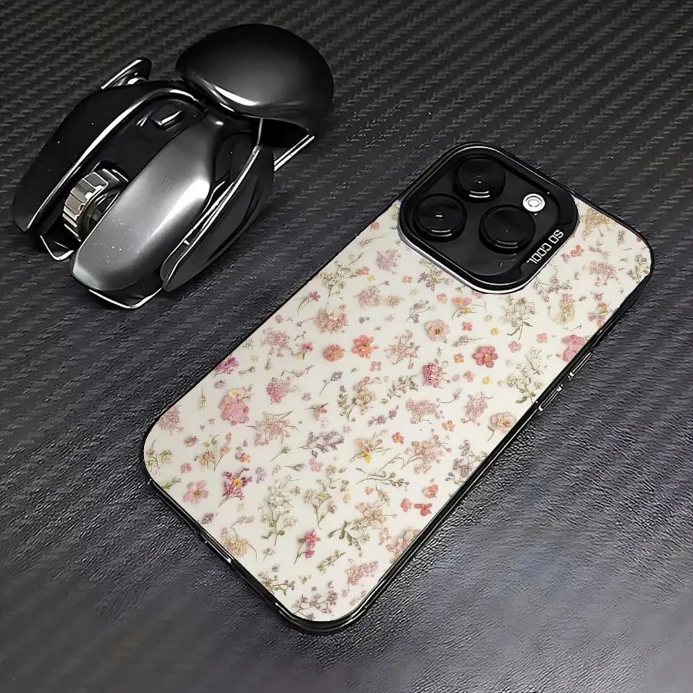 

The screen is filled with flower phone case for iPhone 16 15 14 13 12 11 Pro/ Max/Plus shock-proof rear cover anti-fingerprint