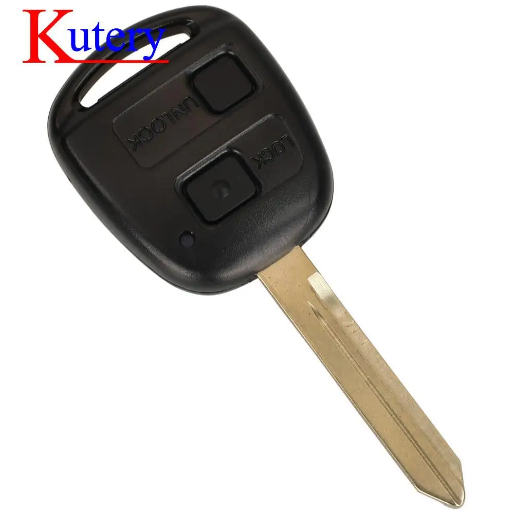 jingyuqin Remote Key Fob 2/3 BTN 433MHZ 4D70/4C Chip For Toyota Yaris Avensis Corolla P/N: 89071-0D030 With Uncut TOY47 blade