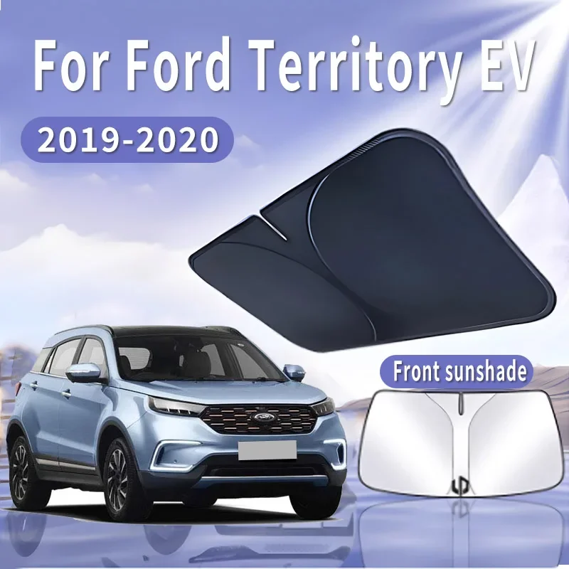 

Foldable Car Sun Visor For Ford Territory EV 2019 2020 Front Windshield Sunshade Heat Insulation Summer Cooling Auto Accessories