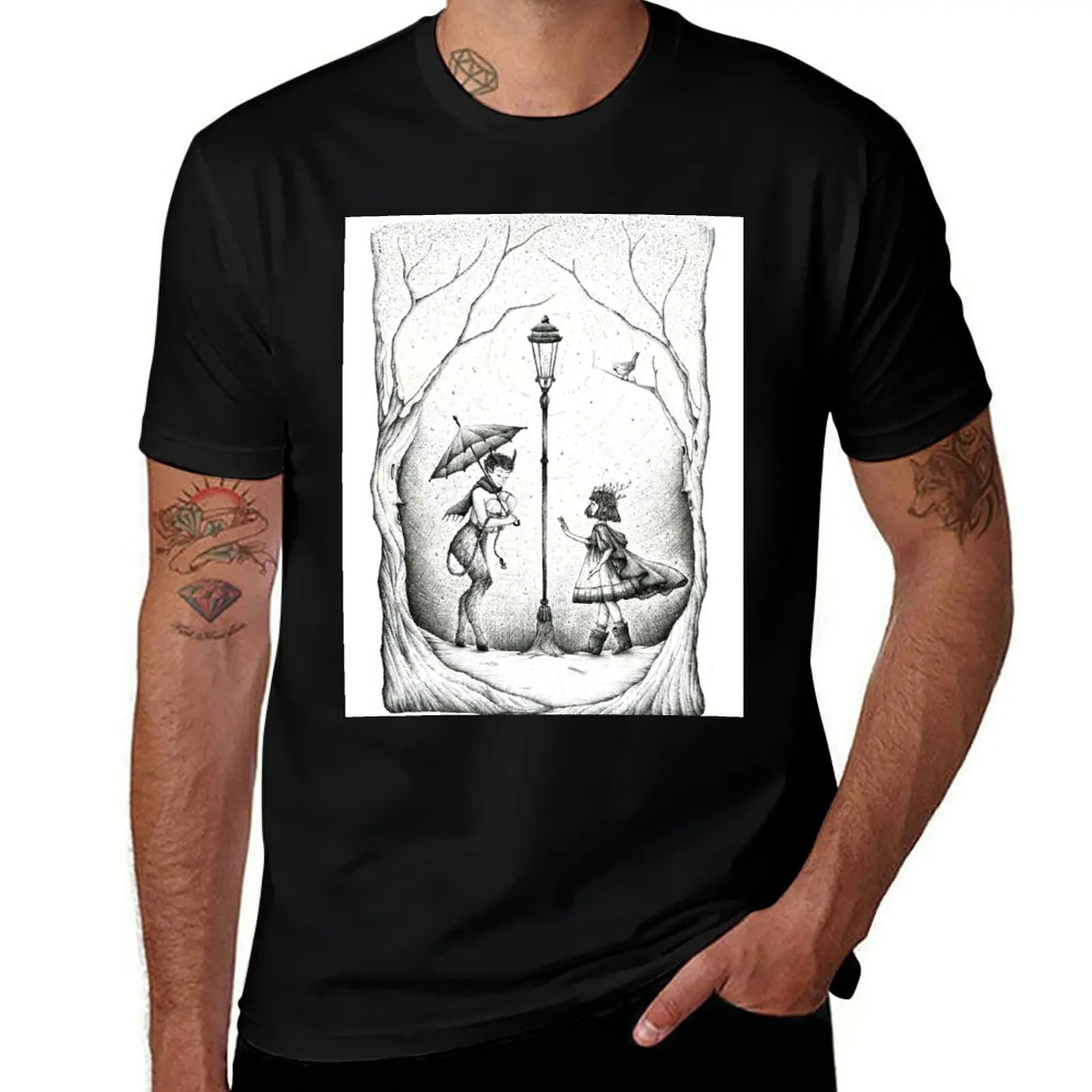 Meeting at the Lamp Post T-Shirt Holiday All Match T-Shirt