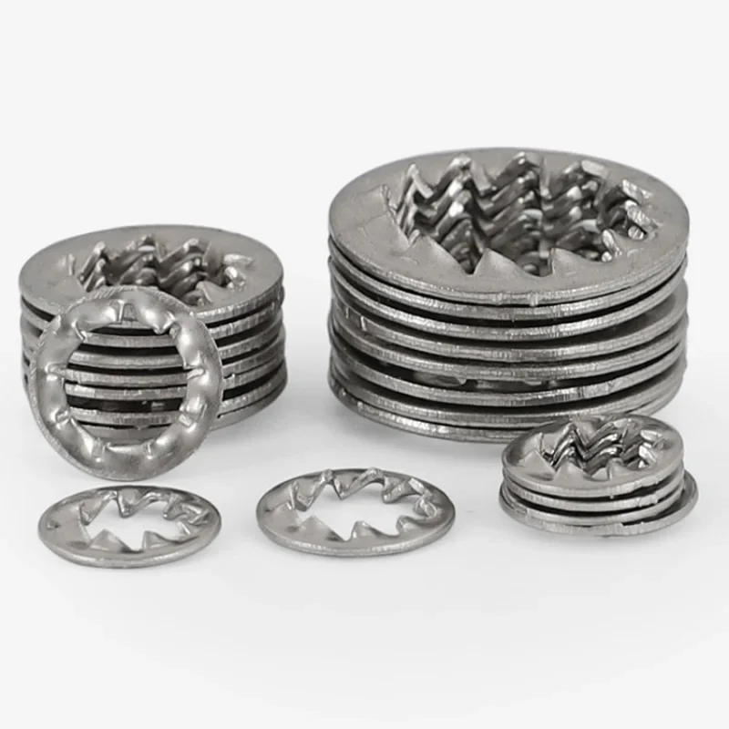 M3 m4 m5 m6 m8 m10 m12 m14 m16 a2-70 304 Edelstahl-Innen dichtung mit gezahnter Sicherungs scheibe