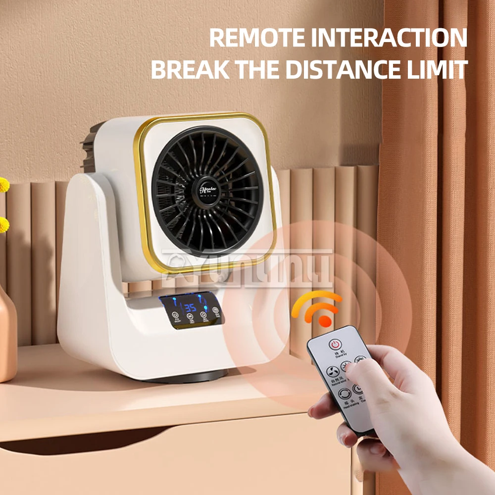 침실 가정용 소형 다기능 난방 팬용 900W 휴대용 전기 히터 팬