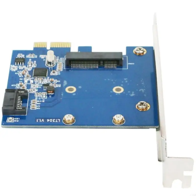 C7AB PCIE SATA3 PCIExpress to MSATA and SATA3.0 Expansion Card for Desktop PC