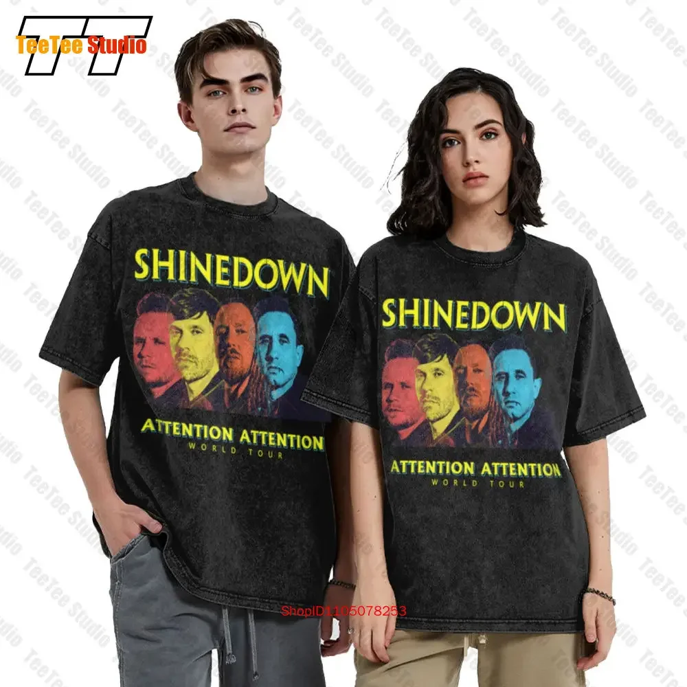 Shinedown Attention Attention Tour 2019 Vintage Oversized T-Shirt 4BII