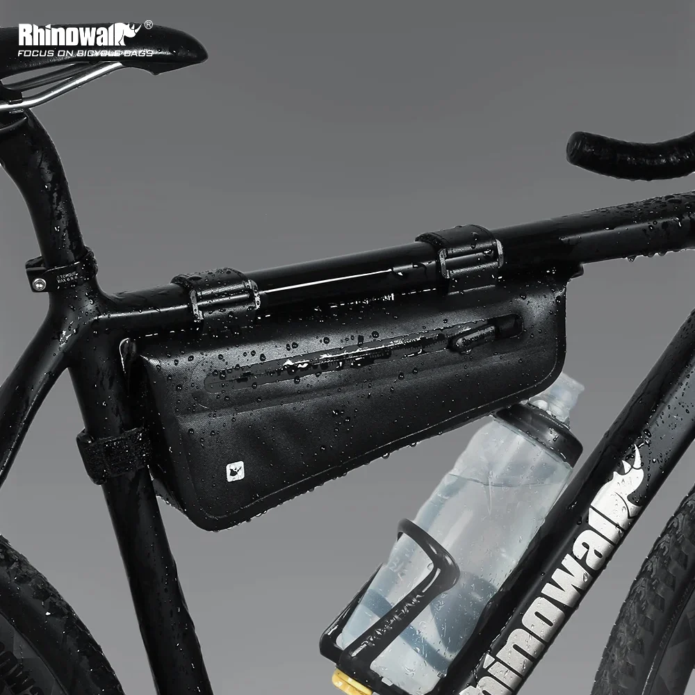 

Rhinowalk сумка на раму велосипеда, аккумуляторная сумка для хранения велосипедов, дорожная велосипедная сумка, аксессуары для велосипеда, водонепроницаемая треугольная сумка