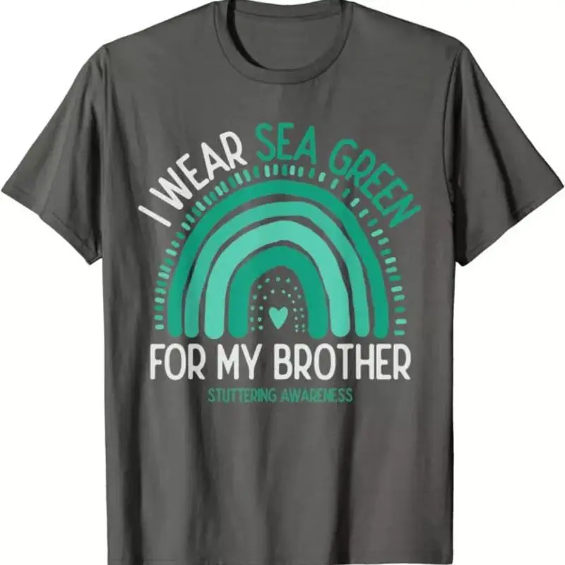 

Футболка I Wear Green For Brother Stuttering Awareness