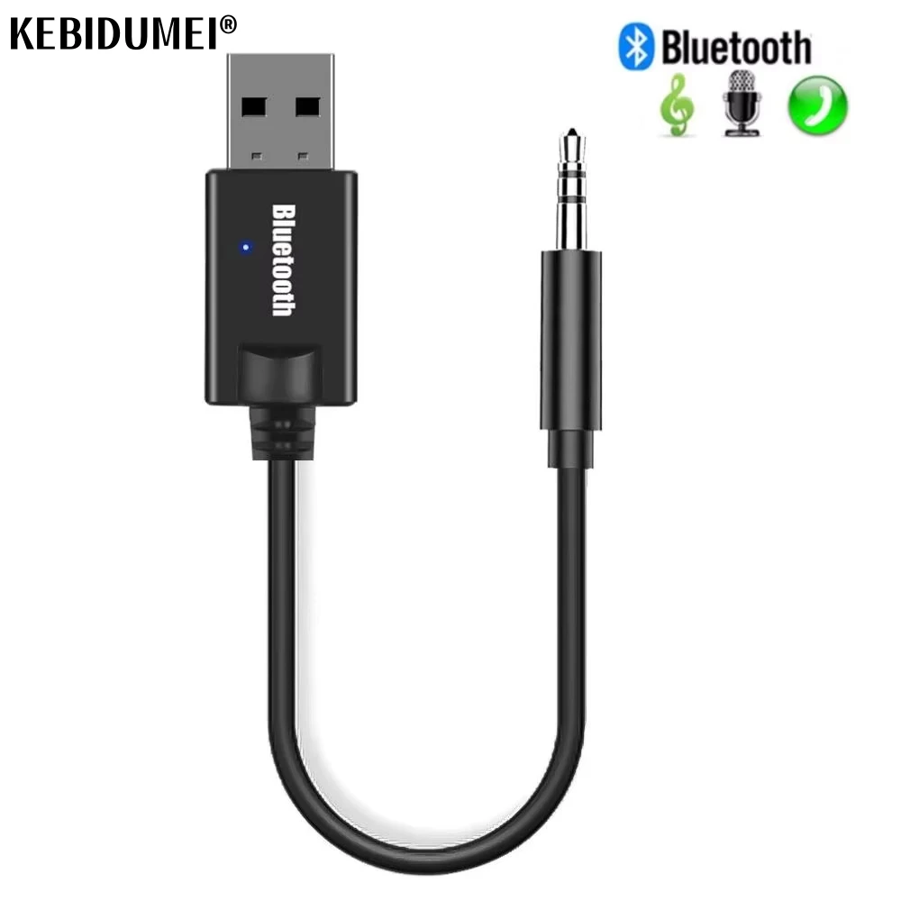 Mini Bluetooth Receiver Car Kit 3.5MM Jack AUX Audio MP3 Music Dongle Adapter For Wireless Keyboard FM Radio Speaker Handsfree