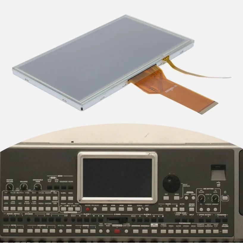 10PCS For Korg PA600 Korg PA900 LCD Display With Touch Panel Screen Glass Digitizer DIY Parts 165mm*100mm 165*100 4 Line