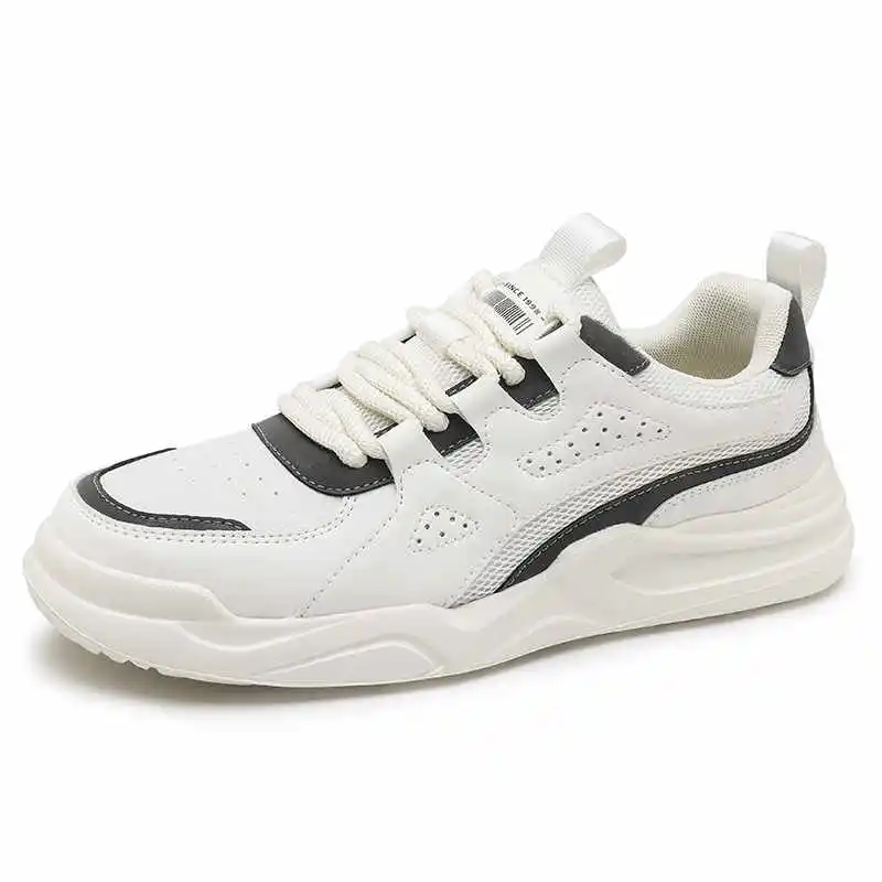 

With Lacing Plataform Mens Shoes Unisex Loafers Runner Sneakers White Flats Sports Bascket Casual Zapatiilas Super Sale