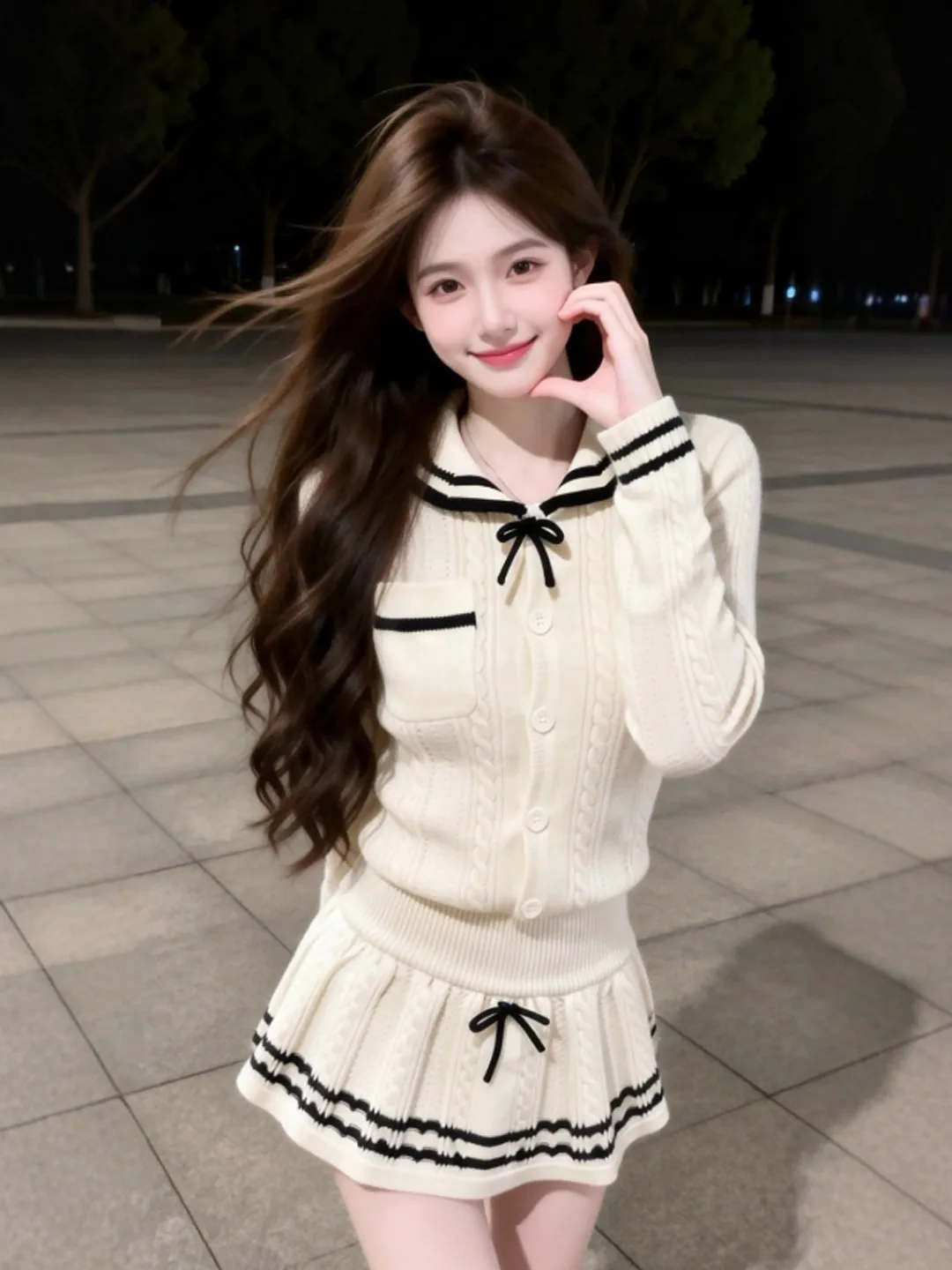 

Шикарный вязаный комплект из свитера и юбки: нежная весенняя коллекция, удобный крой, круглый вырез, хлопковая подкладка.