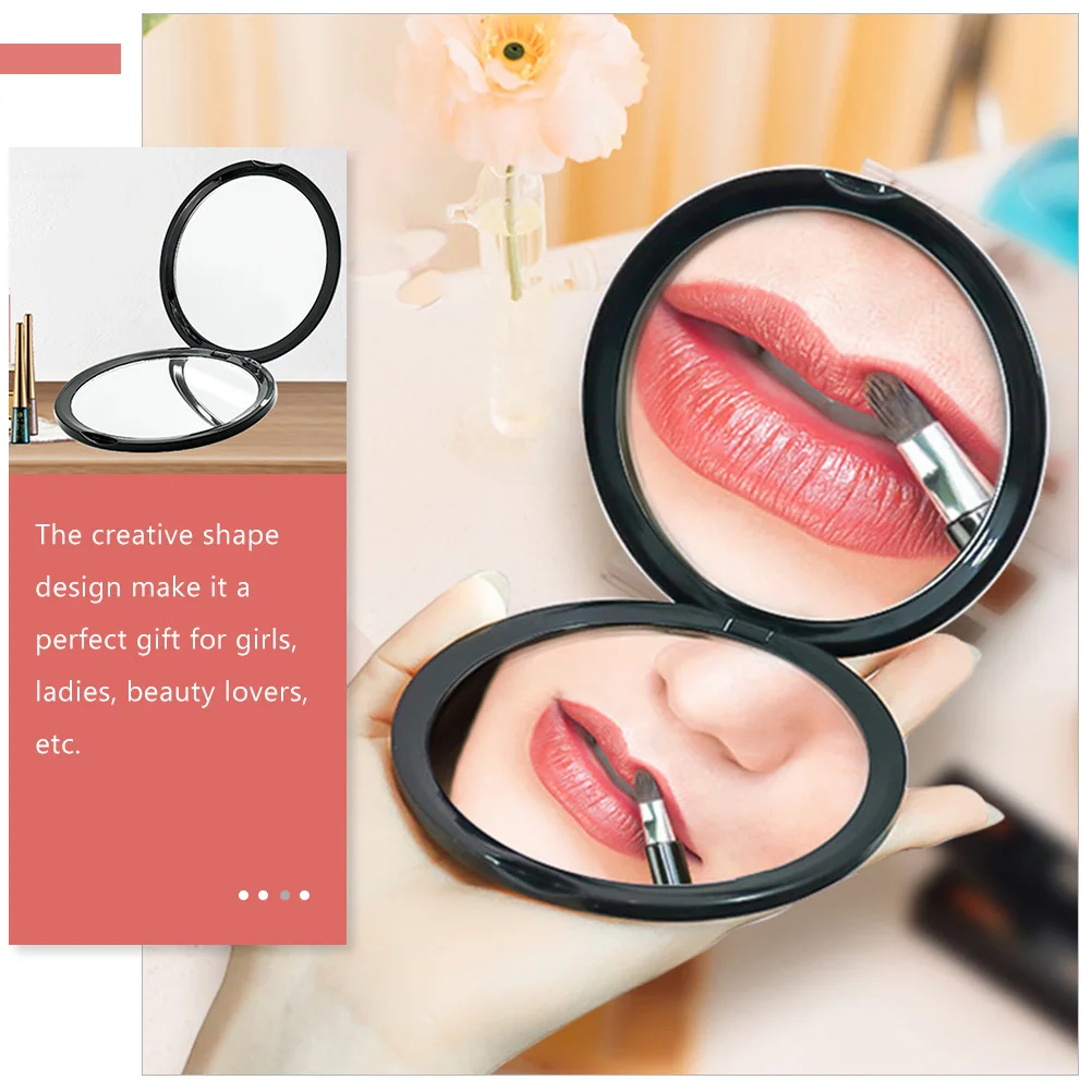 

10 up Mirror Folding Beauty Small Travel Makeup ABS Compact with Magnification Personal Mirrors