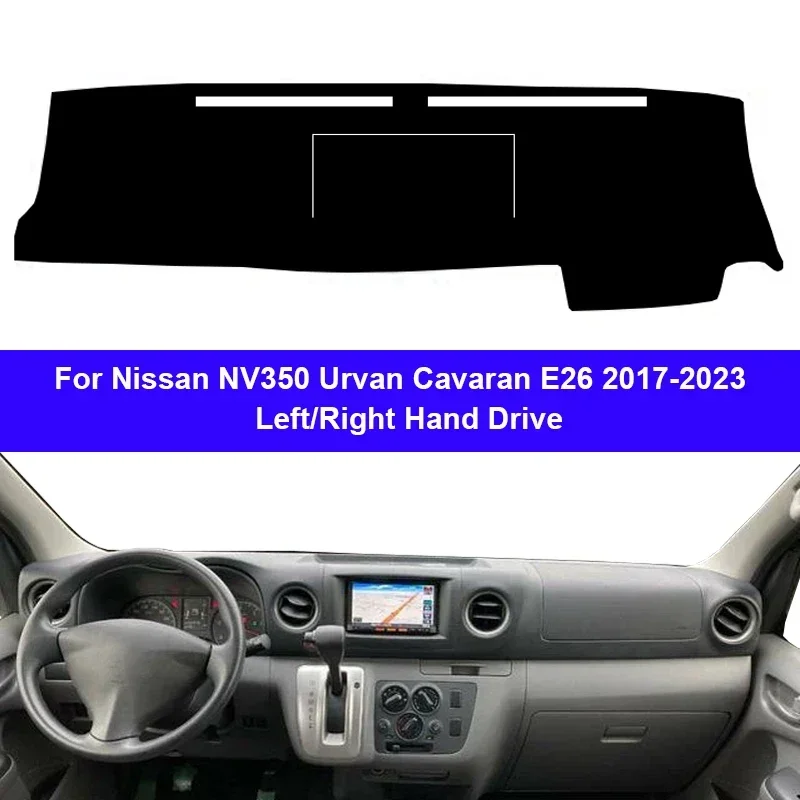 For Nissan NV350 Cavaran E26 2017 2018 2019 2020 2021 2022 2023 Car Protective Pad Dashboard Cover Silicone Non-Slip Mat