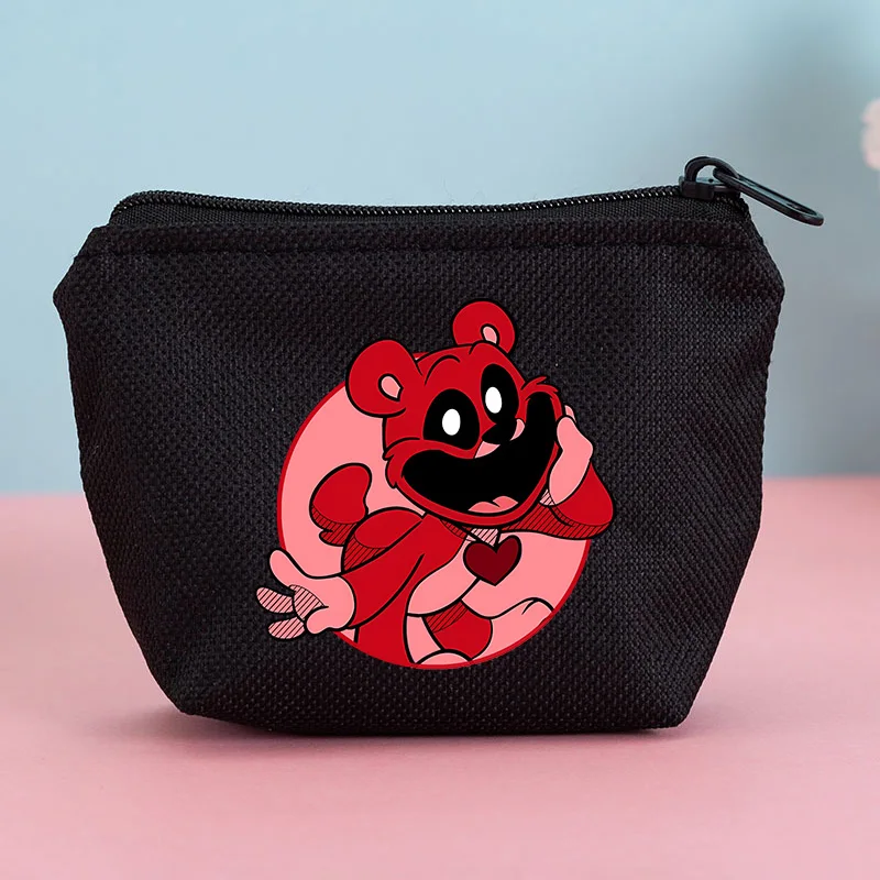 Smilings Critters Coin Purse Horror Game Mini Bags Zipper Wallet Square Key Card Pack Storage Pocket Birthday Gifts - view 4