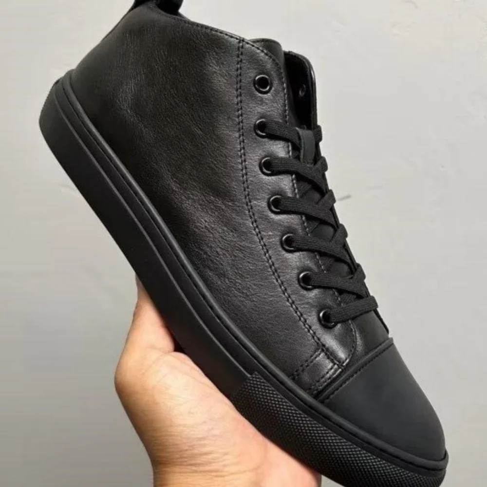 

High-top shoes, men's fashionable casual shoes, men's padded warm cotton shoes, men's short boots